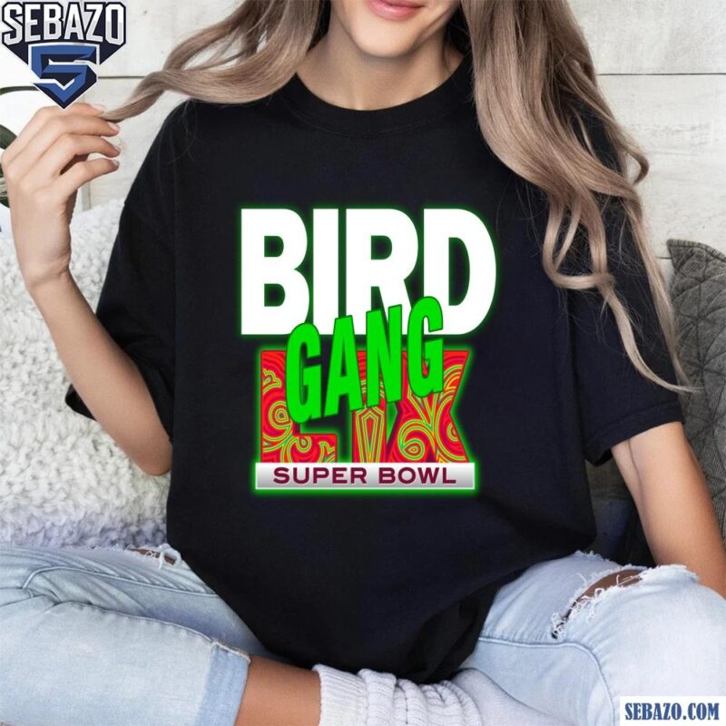 Neon Green Bird Gang Super Bowl LIX Champions Shirt t-shirt