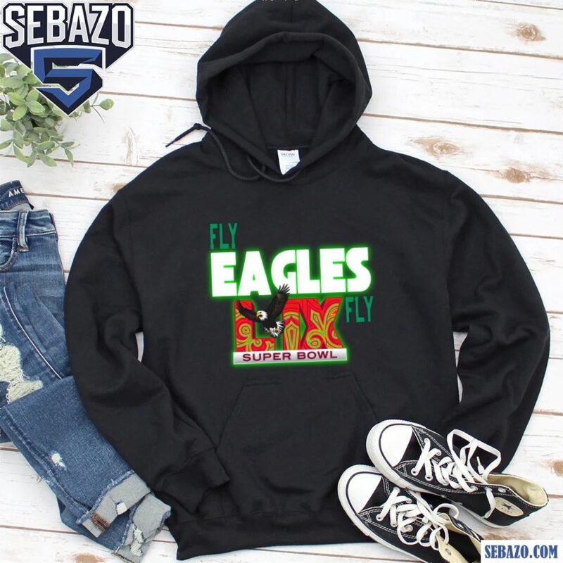 Neon Green Fly Eagles Fly LIX Super Bowl Champions Shirt hoodie