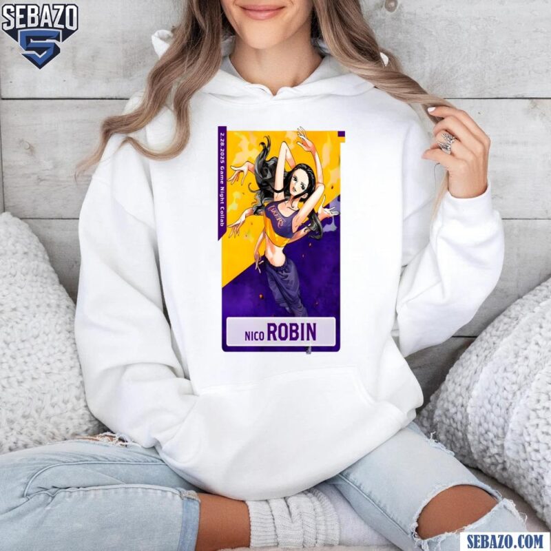 Nico Robin Los Angeles Lakers X One Piece Shirt hoodie