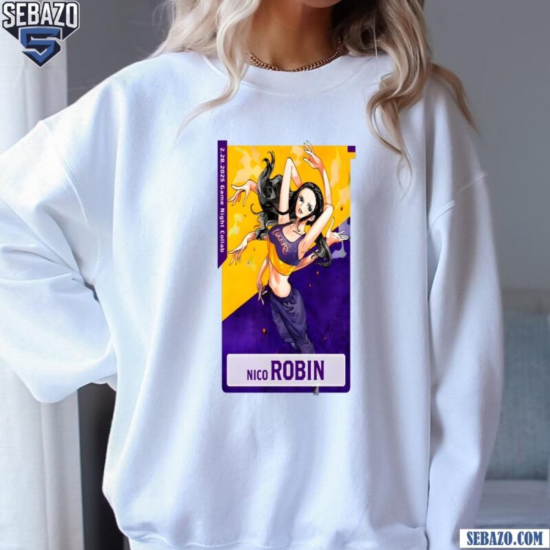 Nico Robin Los Angeles Lakers X One Piece Shirt sweatshirt