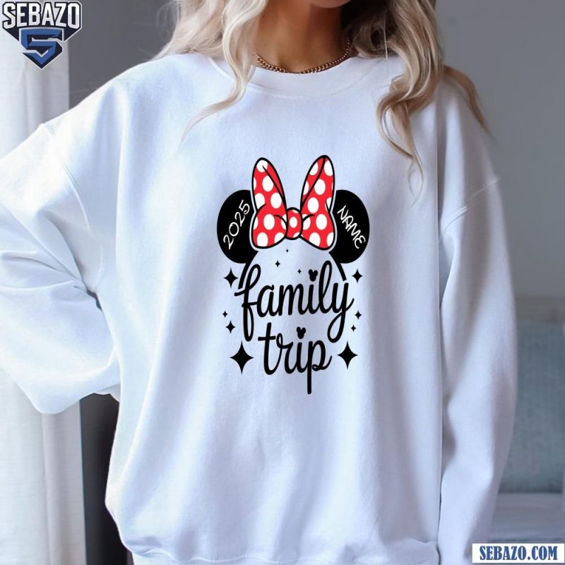 Personalized Disney 2025 Minnie Ear Family Trip Shirt sweatshirt