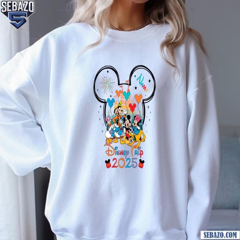 Personalized Mickey And Friend Disney Trip 2025 Family Vacation Shirt sweatshirt