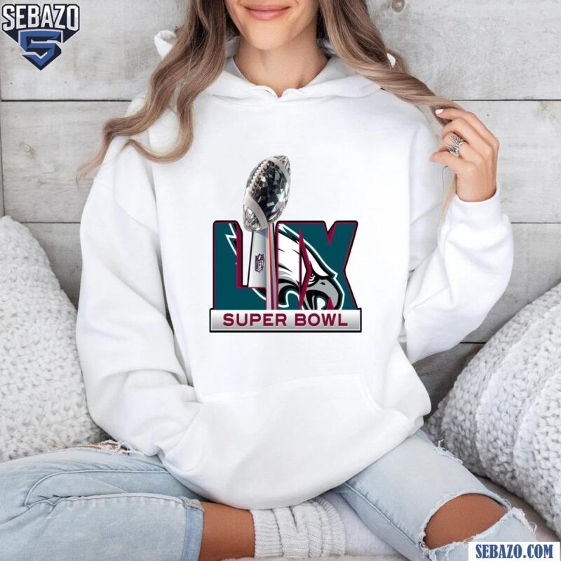 Philadelphia Eagles LIX Super Bowl Logo Trophy Shirt hoodie