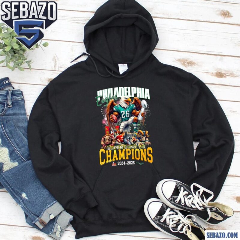 Philadelphia Eagles Saquon Barkley Superbowl Champions 2024 2025 Shirt hoodie