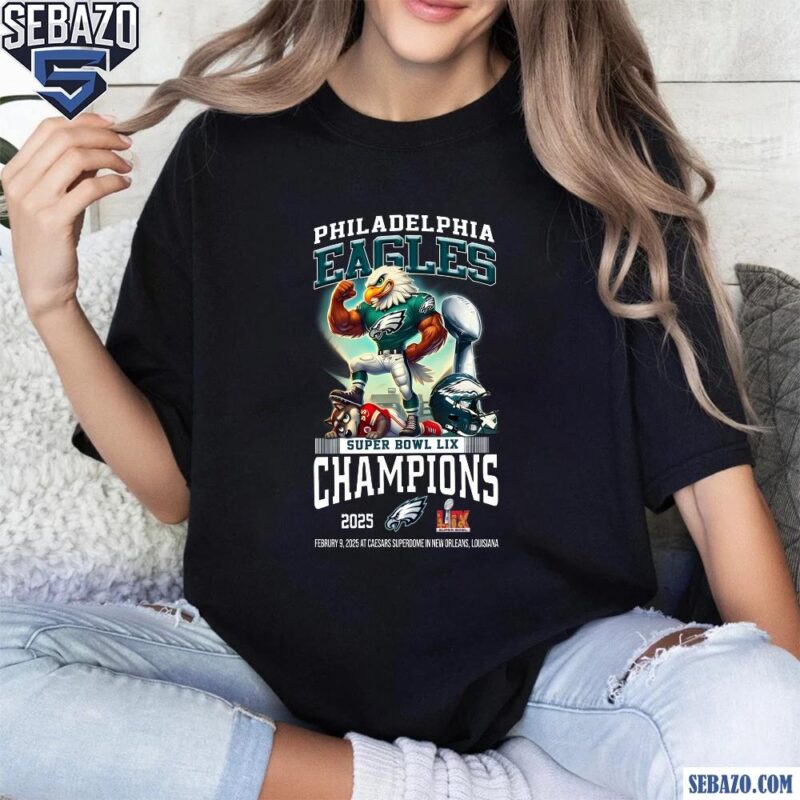 Philadelphia Eagles Super Bowl LIX Champions 2025 Design Shirt t-shirt