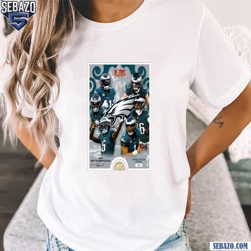 Philadelphia Eagles Super Bowl LIX Champions 2025 Poster Shirt t-shirt