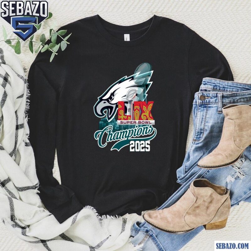 Philadelphia Eagles Super Bowl LIX Champions 2025 Shirt long sleeved