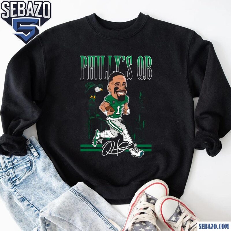 Phillys QB Philadelphia Eagles Jalen Hurt Caricatures Shirt sweatshirt