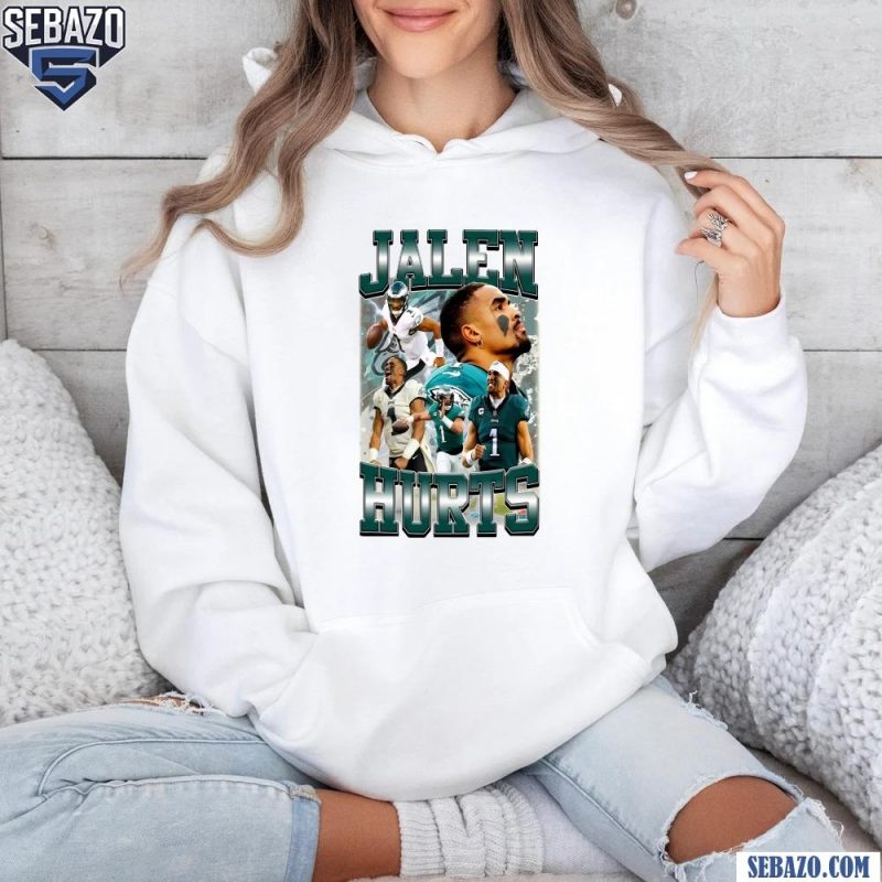 Retro 90s Jalen Hurts Philadelphia Eagles Football Player Shirt hoodie