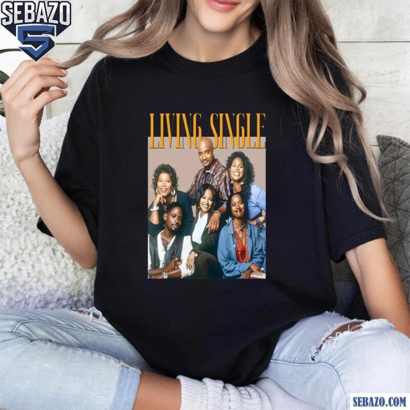 Retro 90S Living Single Television Sitcom Cast Poster Shirt t-shirt