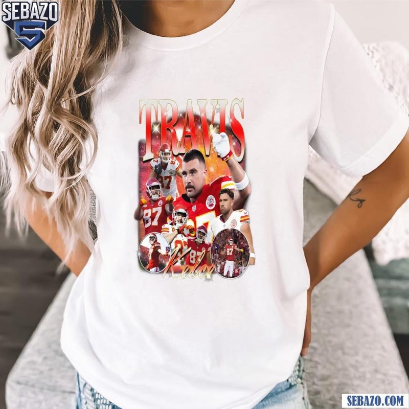 Retro 90s Travis Kelce KC Chiefs Football Player Shirt t-shirt