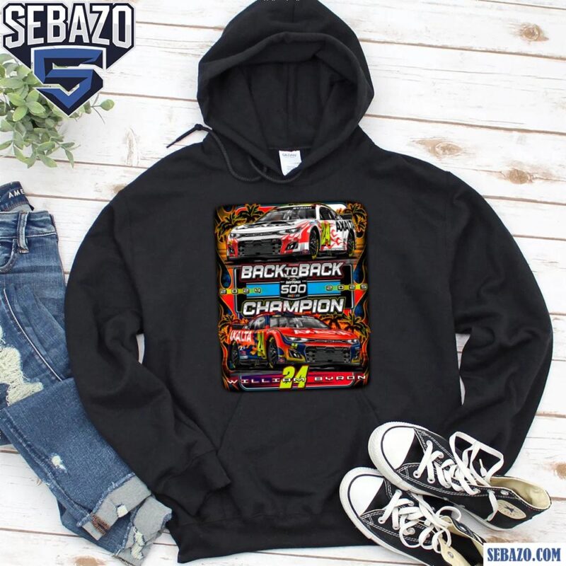 Retro Back To Back Daytona 500 Champion 24 William Byron Shirt hoodie