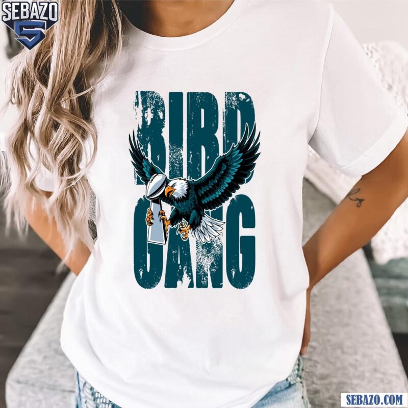 Retro Bird Gang Philadelphia Eagles Super Bowl Trophy Champions Shirt t-shirt