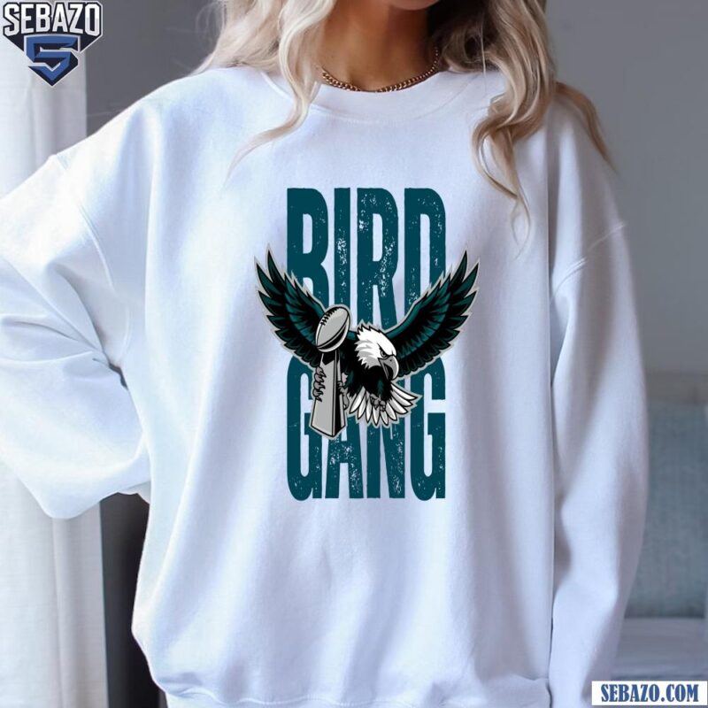 Retro Bird Gang Philadelphia Eagles Trophy 2025 Super Bowl Champions Shirt sweatshirt