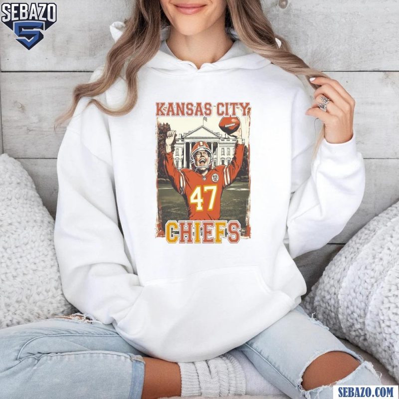 Retro Funny Donald Trump Kansas City Chiefs Football Player Shirt hoodie