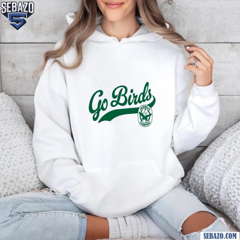 Retro Go Birds Words Champions Super Bowl Ring Shirt hoodie