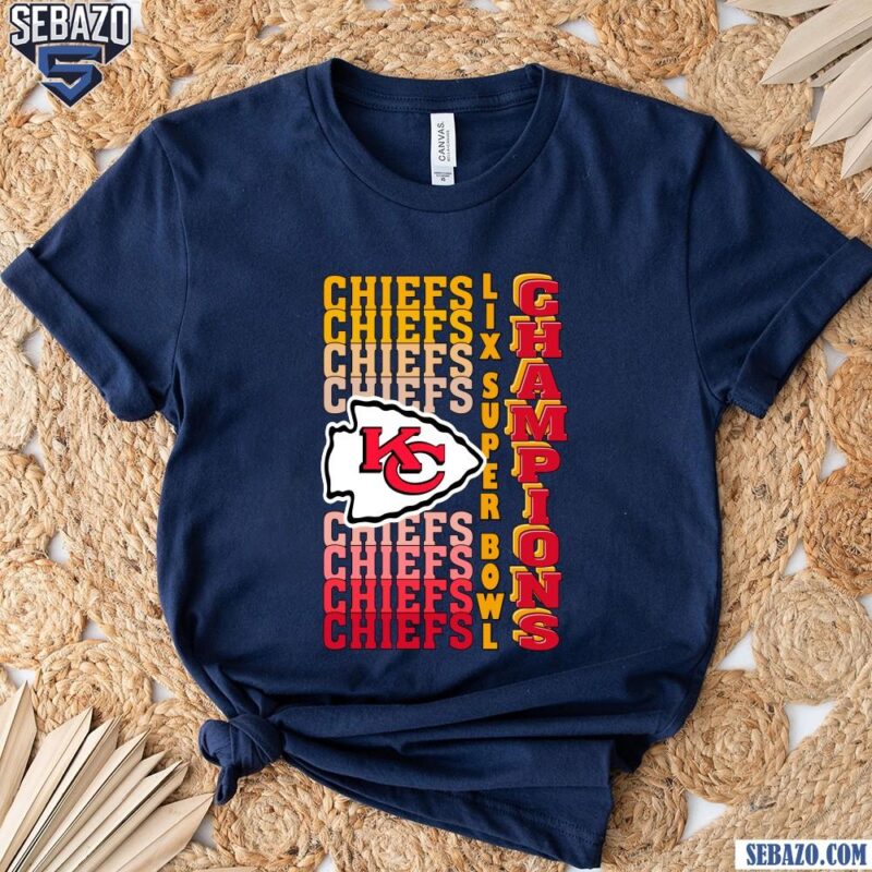 Retro Kansas City Chiefs Gradient Wordmark LIX Super Bowl Champions Shirt t-shirt