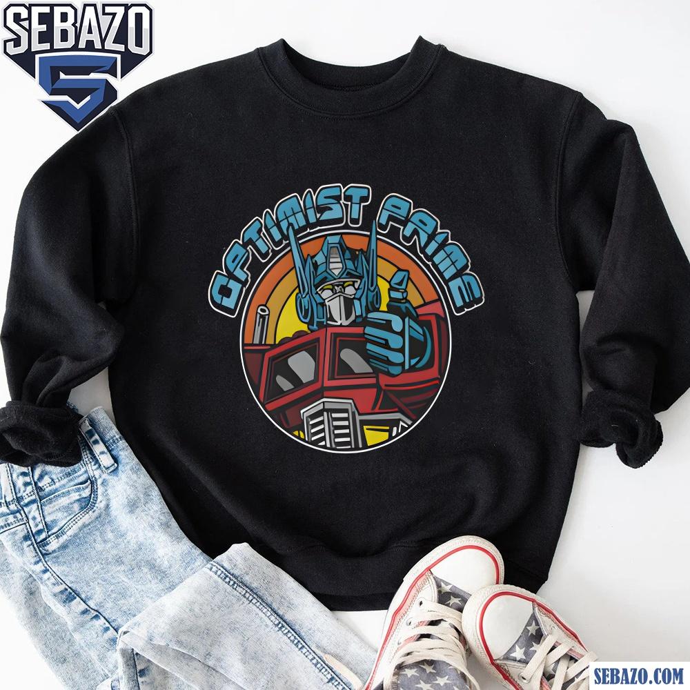 Retro Optimus Prime Thumbs Up Shirt