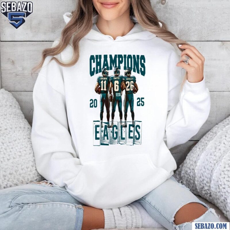 Retro Vintage 2025 Champions Eagles Triple Threat Shirt hoodie