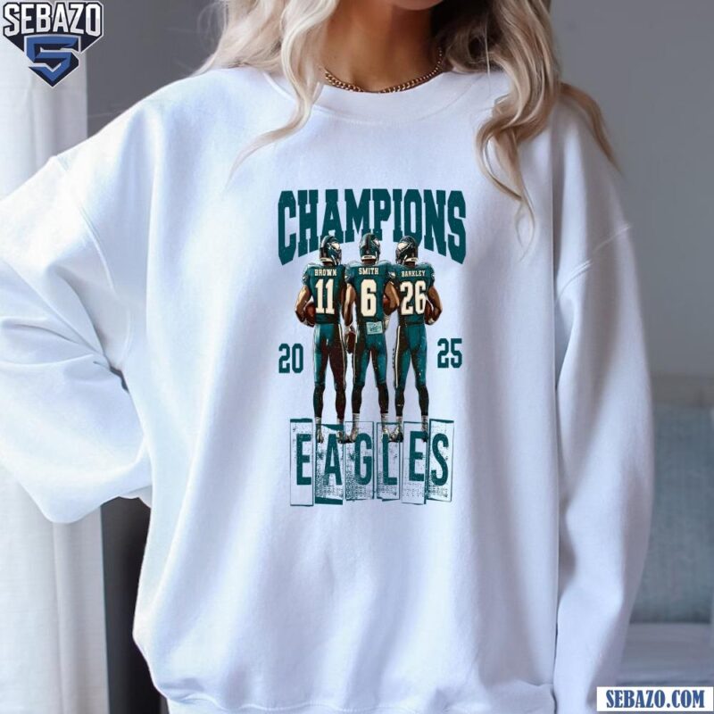 Retro Vintage 2025 Champions Eagles Triple Threat Shirt sweatshirt