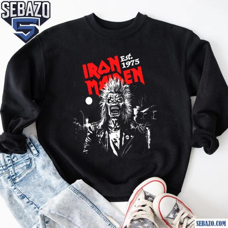 Retro Vintage 90S Iron Maiden Est 1975 Shirt sweatshirt