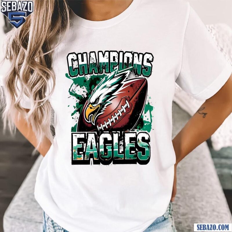 Retro Vintage Champions Eagles Football Super Bowl 2025 Shirt t-shirt