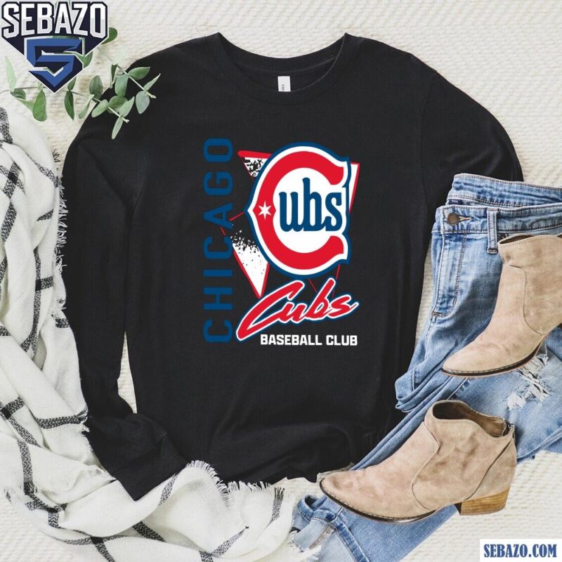 Retro Vintage Chicago Cubs Logo Baseball Club Shirt long sleeved