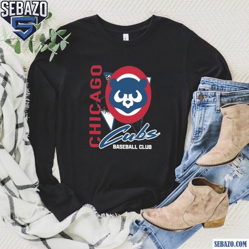 Retro Vintage Chicago Cubs Logo Mascot Baseball Club Shirt long sleeved