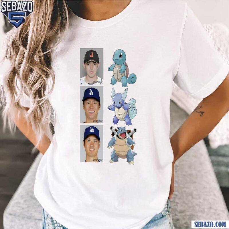 Roki Sasaki Yoshinobu Yamamoto Shohei Ohtani Pokemon Shirt t-shirt