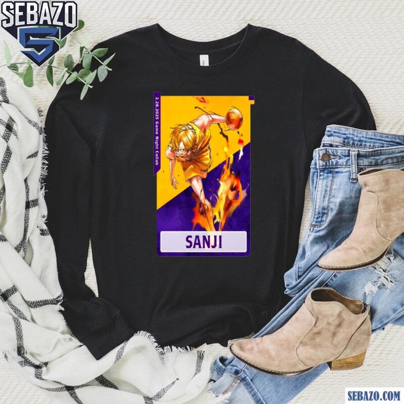 Sanji Los Angeles Lakers X One Piece Shirt long sleeved