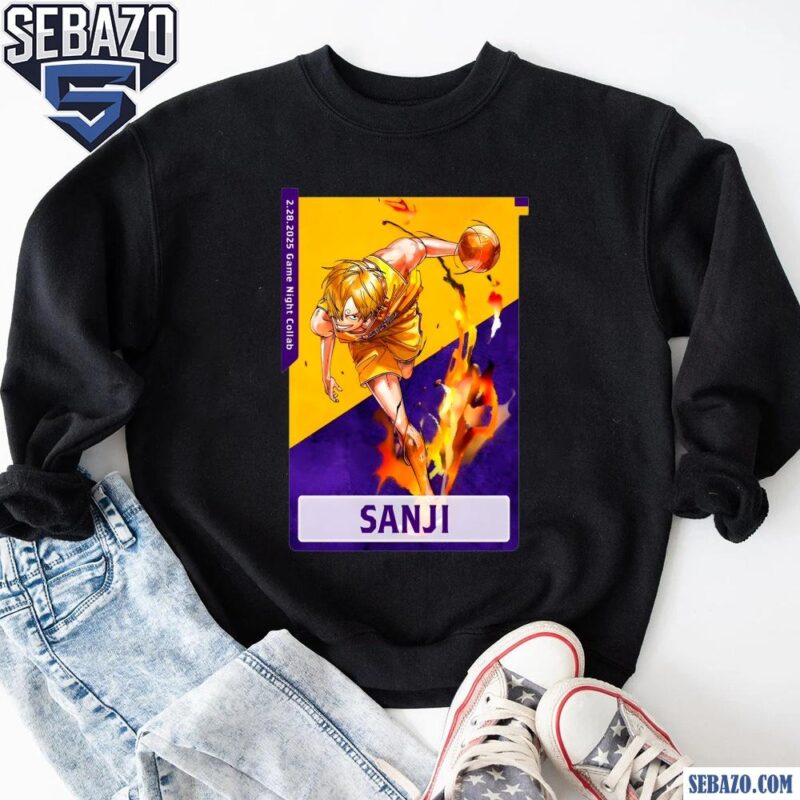 Sanji Los Angeles Lakers X One Piece Shirt sweatshirt