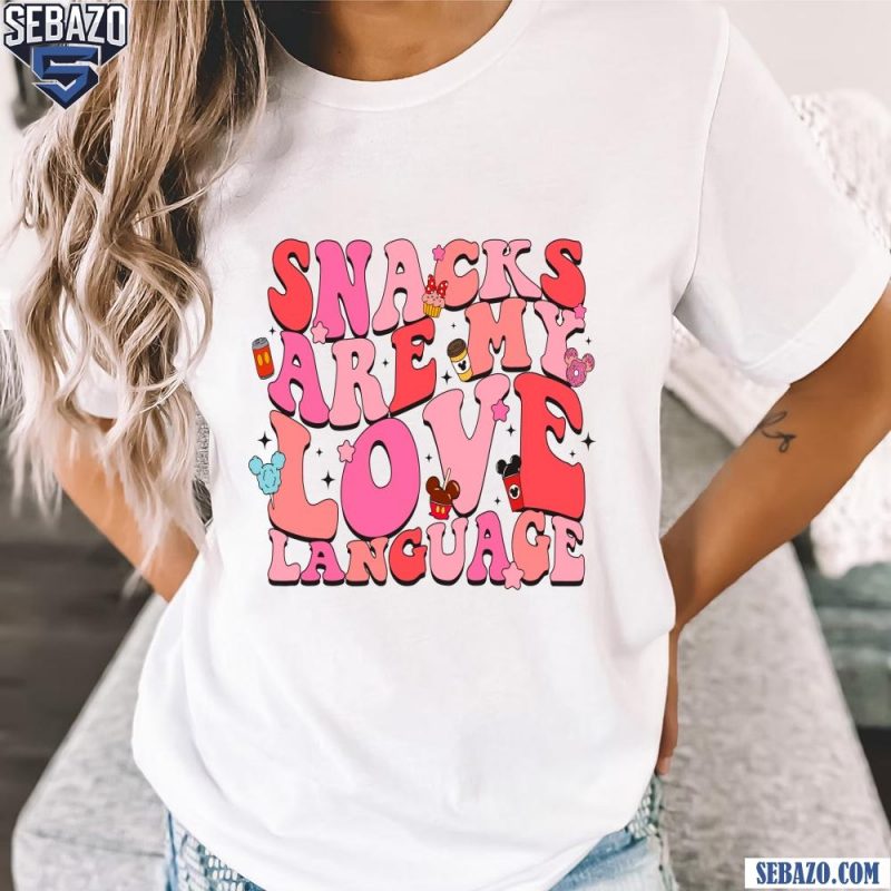 Snacks Are My Love Language Funny Valentines Day Shirt t-shirt