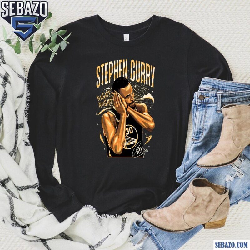 Stephen Curry Night Night Signature Special Edition Shirt long sleeved