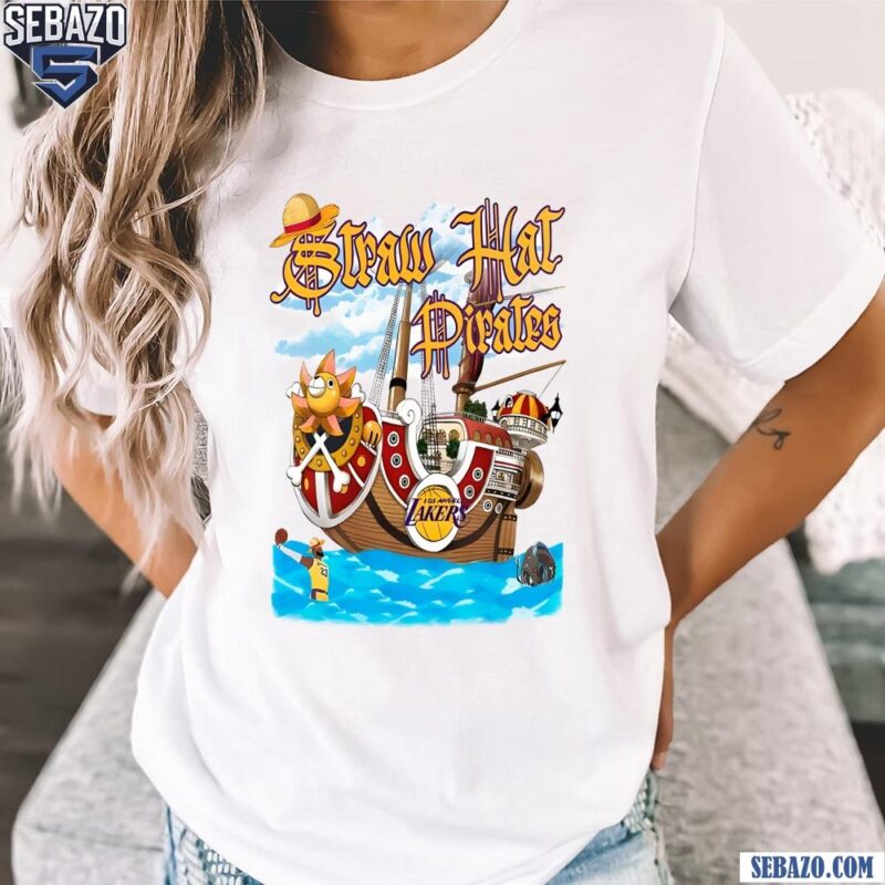 Straw Hat Pirates Los Angeles Lakers X One Piece Shirt t-shirt