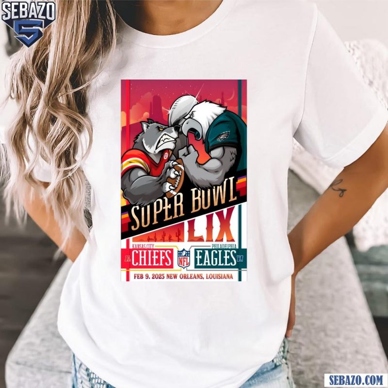 Super Bowl Sunday KC Wolf Vs Swoop Mascot Shirt t-shirt