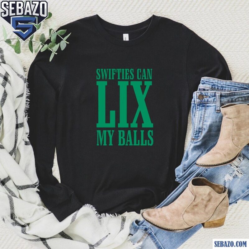 Swifties Can Lix My Balls Funny Cj Gardner Johnson Shirt long sleeved