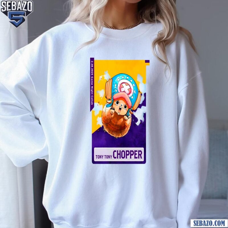 Tony Tony Chopper Los Angeles Lakers X One Piece Shirt sweatshirt