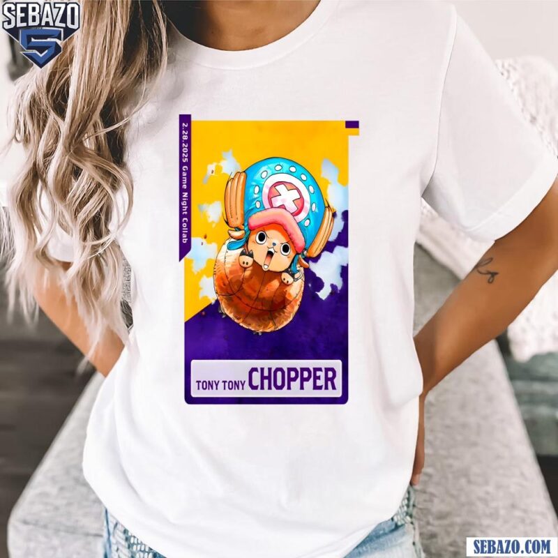 Tony Tony Chopper Los Angeles Lakers X One Piece Shirt t-shirt