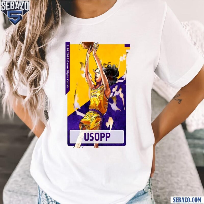 Usopp Los Angeles Lakers X One Piece Shirt t-shirt