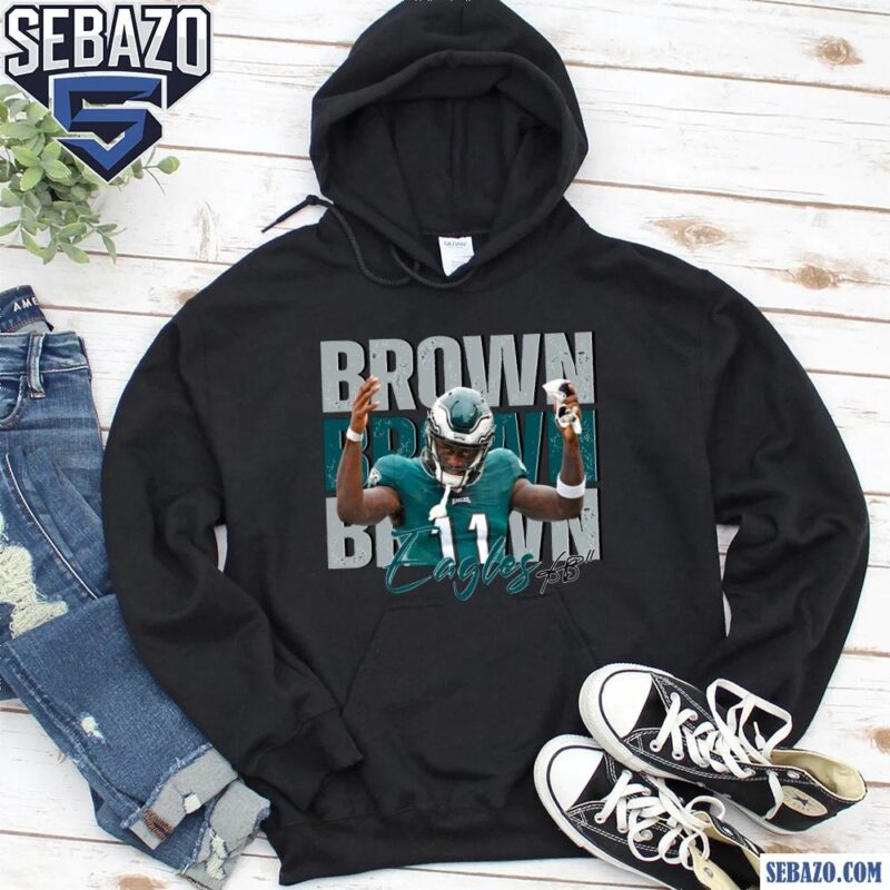 Vintage A J Brown 11 Philadelphia Eagles Football Players Shirt hoodie