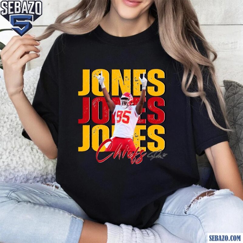 Vintage Chris Jones 95 Kansas City Chiefs Football Players Shirt t-shirt