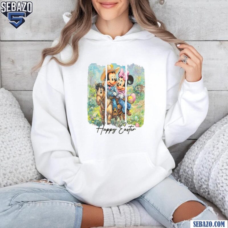 Vintage Howdy Easter Disney Mickey And Minnie Happy Easter Day Shirt hoodie