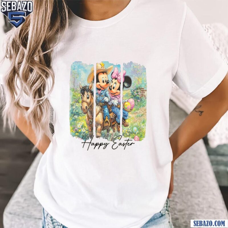 Vintage Howdy Easter Disney Mickey And Minnie Happy Easter Day Shirt t-shirt