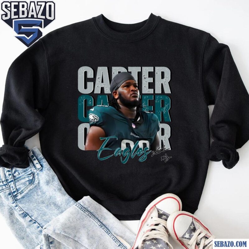 Vintage Jalen Carter 98 Philadelphia Eagles Football Players Shirt sweatshirt