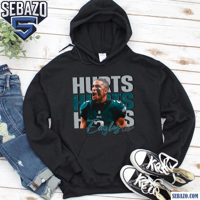 Vintage Jalen Hurts 1 Philadelphia Eagles Football Players Shirt hoodie