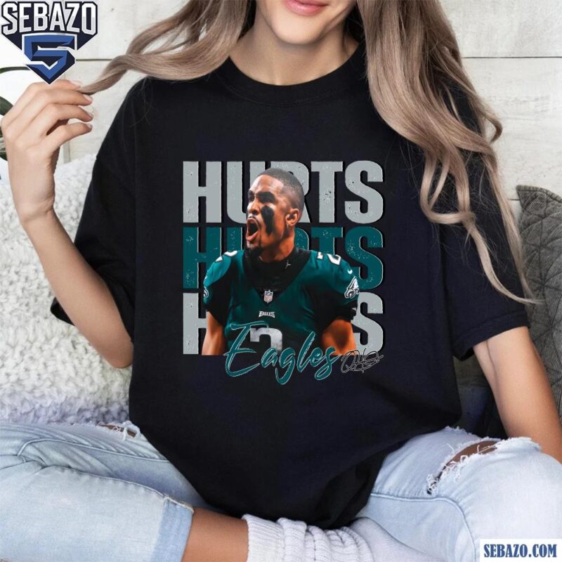 Vintage Jalen Hurts 1 Philadelphia Eagles Football Players Shirt t-shirt