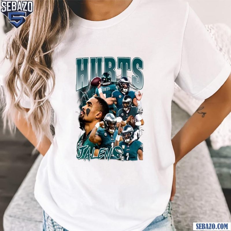 Vintage Jalen Hurts Philadelphia Eagles Football Quarterback Shirt t-shirt