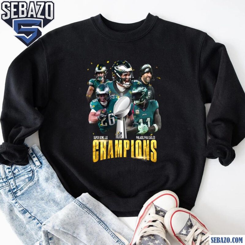 Vintage Philadelphia Eagles Champions Super Bowl Lix Shirt sweatshirt