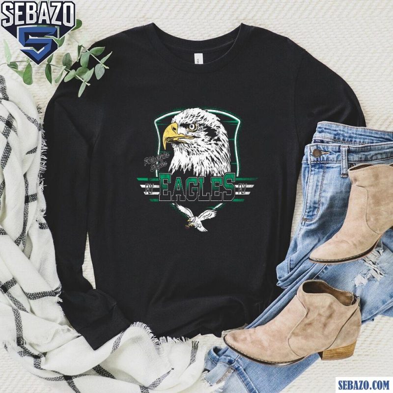 Vintage Philadelphia Eagles Fly Eagles Fly Historic Regional Shirt long sleeved