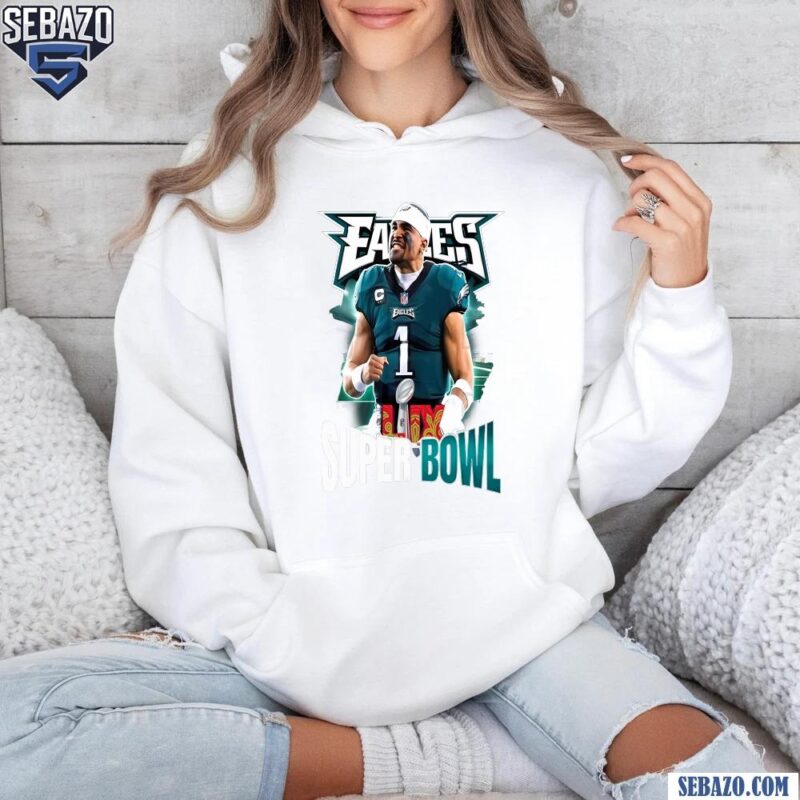 Vintage Philadelphia Eagles Jalen Hurts Super Bowl LIX MVP Shirt hoodie